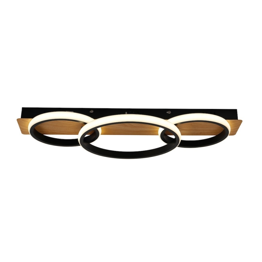 LED loftlampe ROWENA LED/18W/230V sort/brun