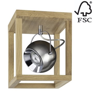 LED loftlampe ROY 1xGU10/5W/230V mat eg - FSC-certificeret