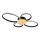 LED-loftlampe SABINA LED/38W/230V, gummitræ