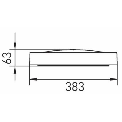 LED loftlampe SAMER LED/24W/230V 4000K