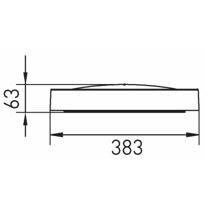 LED loftlampe SAMER LED/24W/230V 4000K