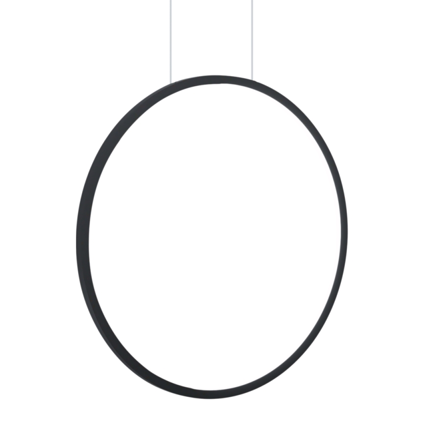 LED lysekrone på kabel SATURNO LED/28W/230V Ø 50 cm IP44 antracit