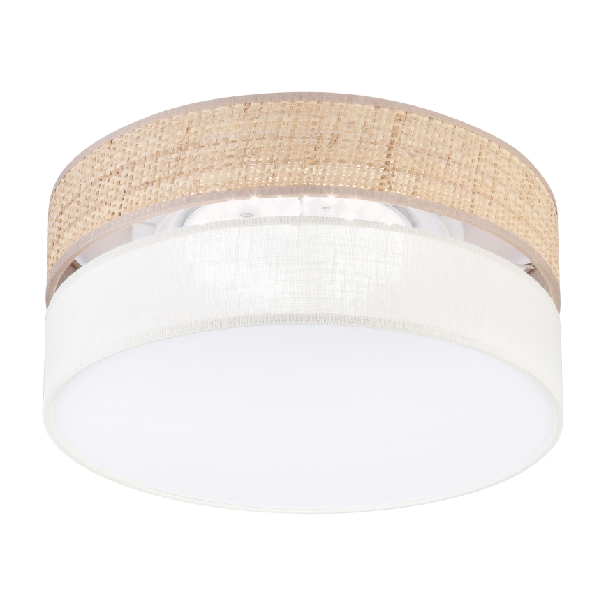 LED loftlampe SIRJA BOHO LED/20W/230V 4000K Ø 35 cm beige/creme