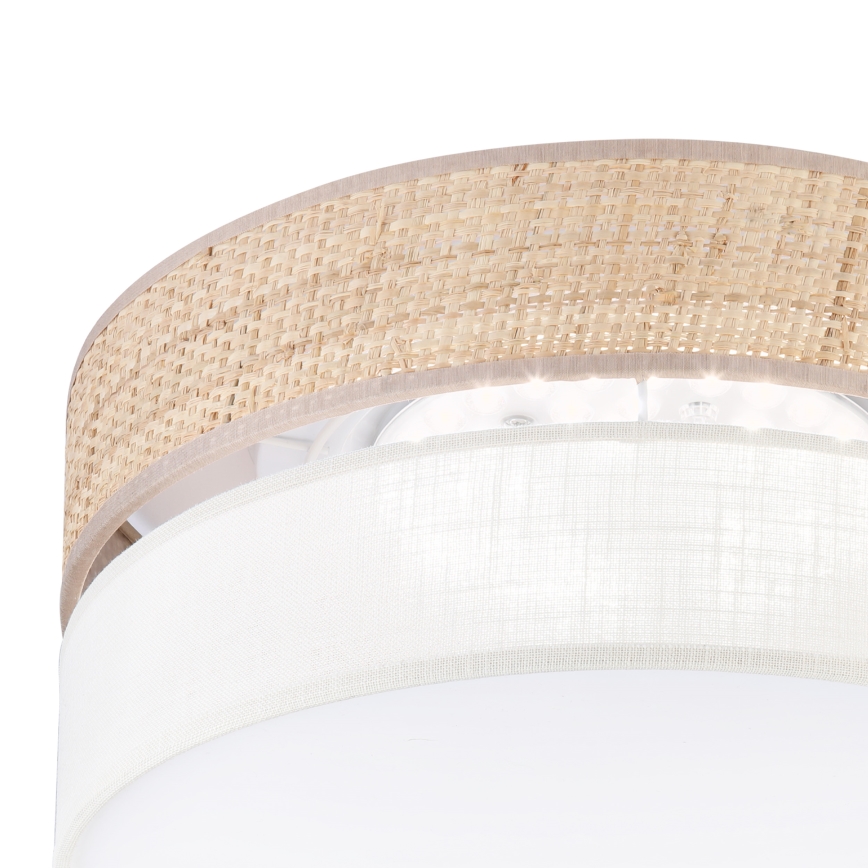 LED loftlampe SIRJA BOHO LED/20W/230V 4000K Ø 35 cm beige/creme