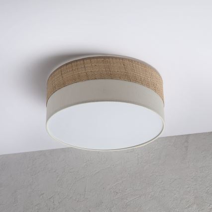 LED loftlampe SIRJA BOHO LED/20W/230V 4000K Ø 35 cm beige/creme
