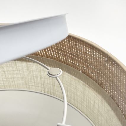 LED loftlampe SIRJA BOHO LED/20W/230V 4000K Ø 35 cm beige/creme