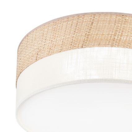 LED loftlampe SIRJA BOHO LED/20W/230V 4000K Ø 35 cm beige/creme