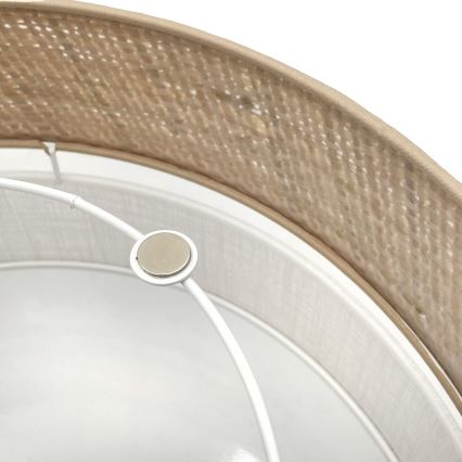 LED-loftlampe SIRJA BOHO LED/20W/230V 4000K Ø 35 cm beige/hvid