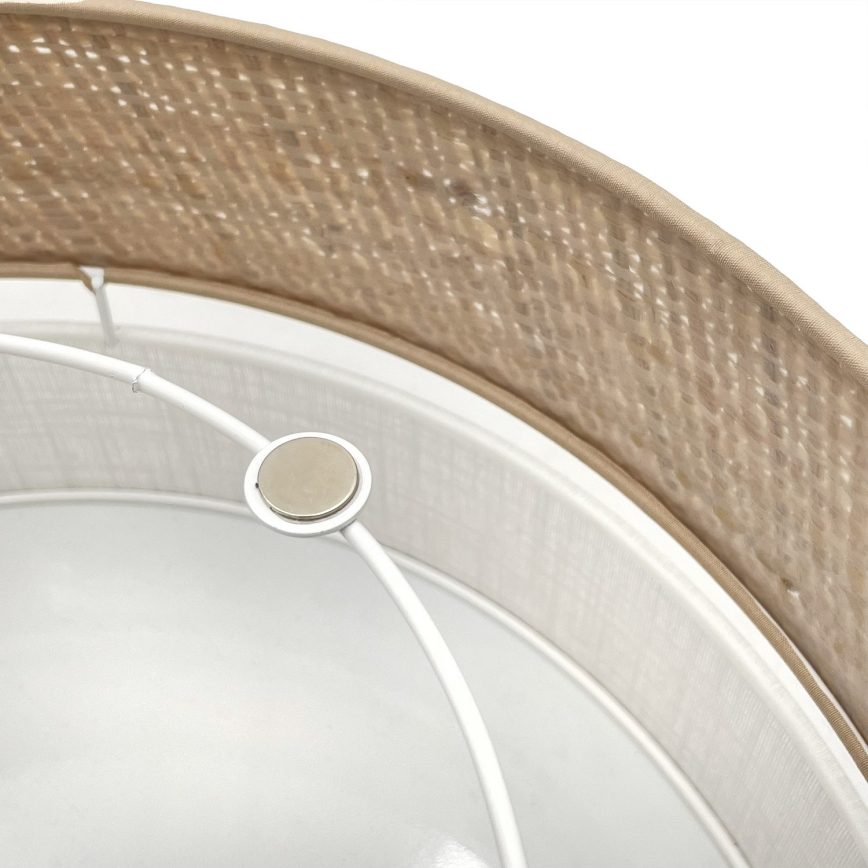 LED-loftlampe SIRJA BOHO LED/20W/230V 4000K Ø 35 cm beige/hvid