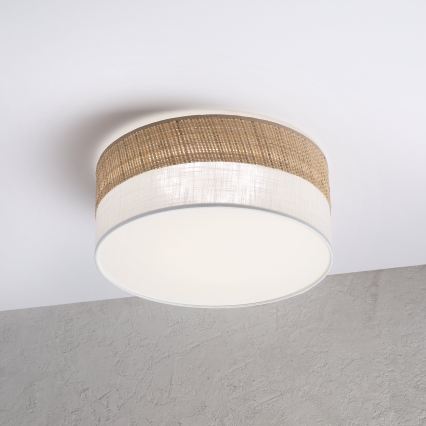 LED-loftlampe SIRJA BOHO LED/20W/230V 4000K Ø 35 cm beige/hvid