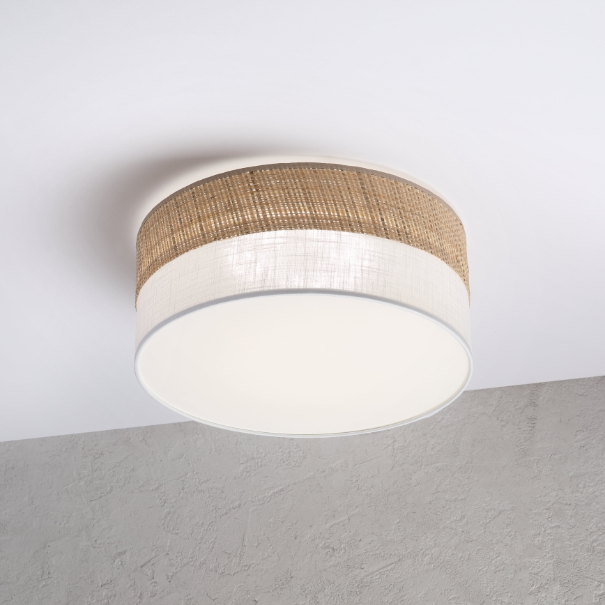 LED-loftlampe SIRJA BOHO LED/20W/230V 4000K Ø 35 cm beige/hvid