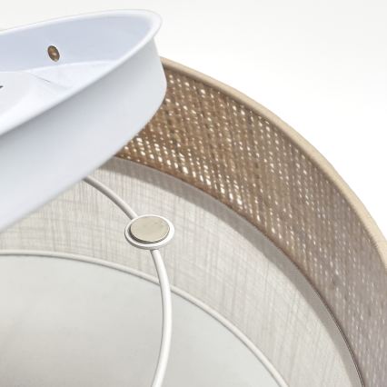 LED-loftlampe SIRJA BOHO LED/20W/230V 4000K Ø 35 cm beige/hvid