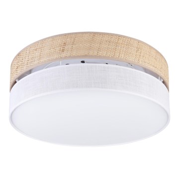 LED-loftlampe SIRJA BOHO, LED/36W/230V, 4000K, Ø 45 cm, beige/hvid