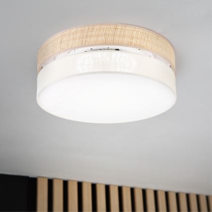 SIRJA BOHO LED-loftlampe, 36W, 230V, 4000K, Ø 45 cm, beige/creme