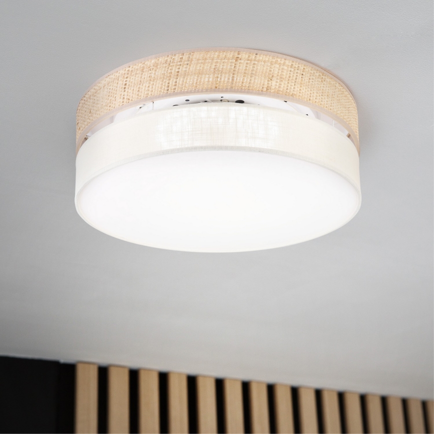 SIRJA BOHO LED-loftlampe, 36W, 230V, 4000K, Ø 45 cm, beige/creme