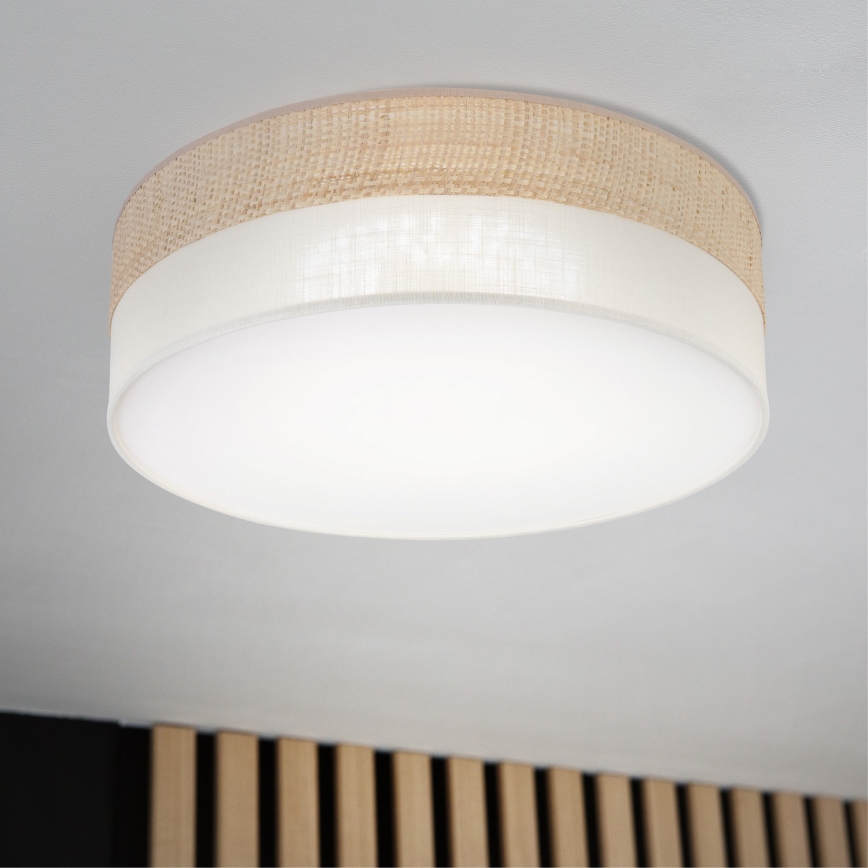 LED loftlampe SIRJA BOHO LED/36W/230V 4000K Ø45 cm beige/creme