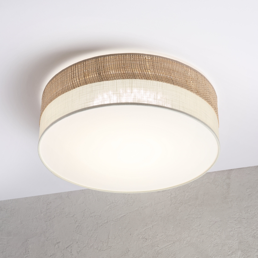 LED loftlampe SIRJA BOHO LED/36W/230V 4000K Ø45 cm beige/creme