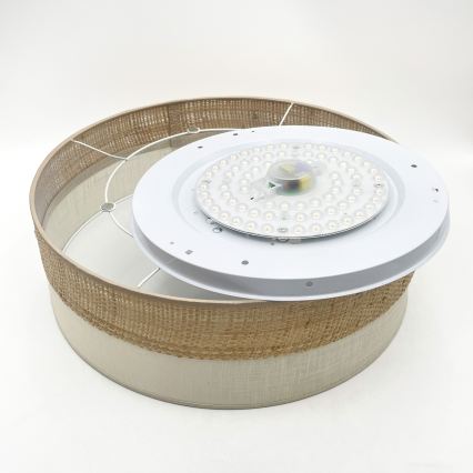 LED loftlampe SIRJA BOHO LED/36W/230V 4000K Ø45 cm beige/creme