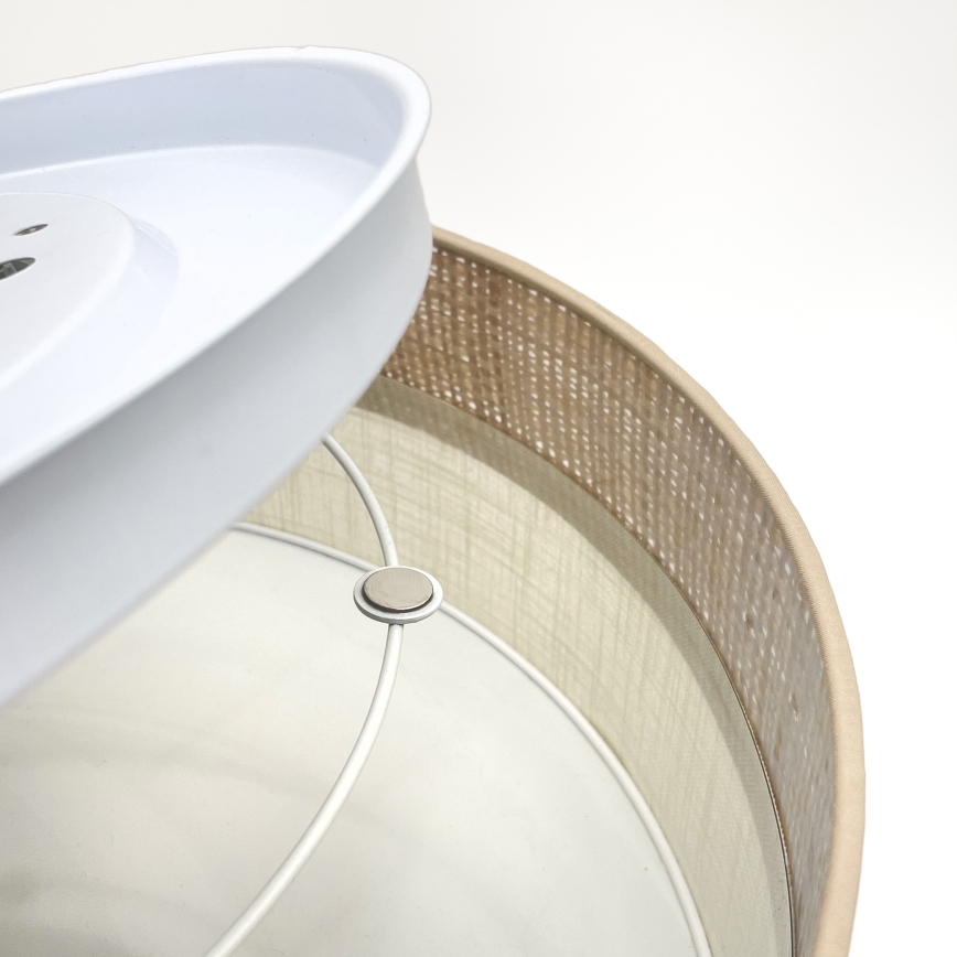 LED loftlampe SIRJA BOHO LED/36W/230V 4000K Ø45 cm beige/creme