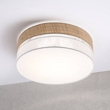 LED-loftlampe SIRJA BOHO, LED/36W/230V, 4000K, Ø 45 cm, beige/hvid