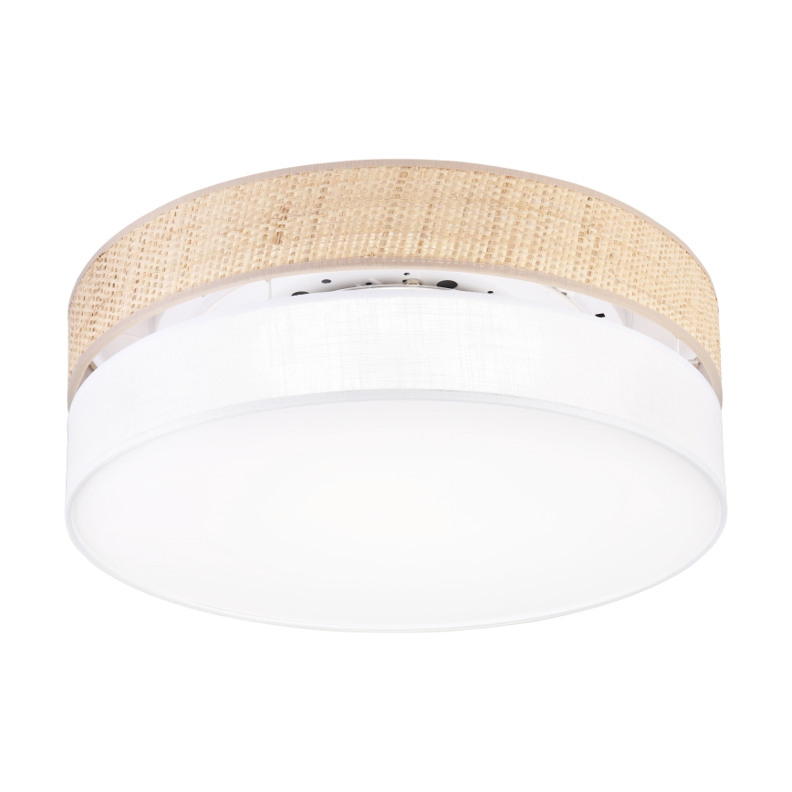 LED-loftlampe SIRJA BOHO, LED/36W/230V, 4000K, Ø 45 cm, beige/hvid