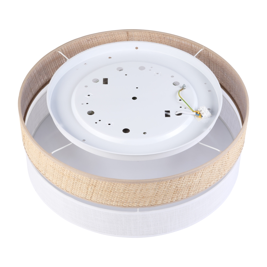 LED-loftlampe SIRJA BOHO, LED/36W/230V, 4000K, Ø 45 cm, beige/hvid