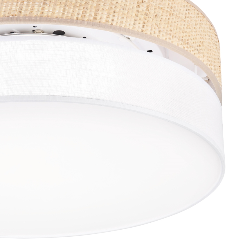 LED-loftlampe SIRJA BOHO, LED/36W/230V, 4000K, Ø 45 cm, beige/hvid