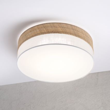 LED loftlampe SIRJA BOHO LED/36W/230V 4000K Ø 45 cm beige/hvid