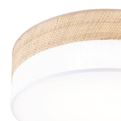 LED loftlampe SIRJA BOHO LED/36W/230V 4000K Ø 45 cm beige/hvid