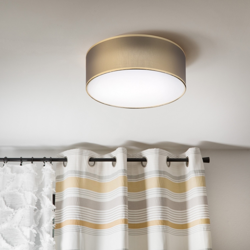 LED loftlampe SIRJA LED/20W/230V 4000K Ø 35 cm brun/guld