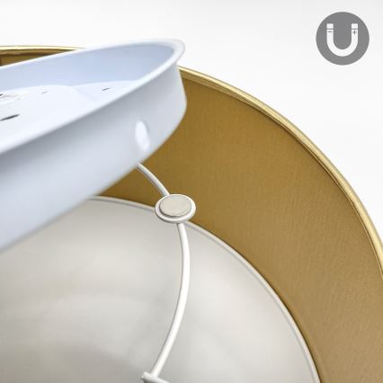 LED loftlampe SIRJA LED/20W/230V 4000K Ø 35 cm brun/guld