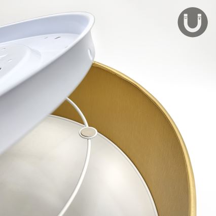 LED loftlampe SIRJA LED/36W/230V 4000K Ø 45 cm brun/guld