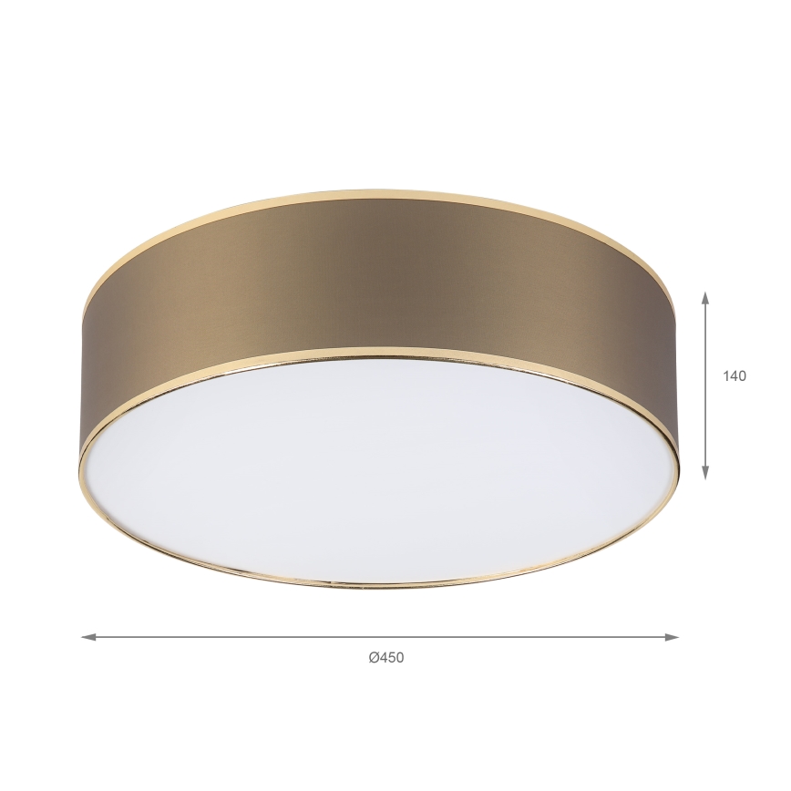 LED loftlampe SIRJA LED/36W/230V 4000K Ø 45 cm brun/guld