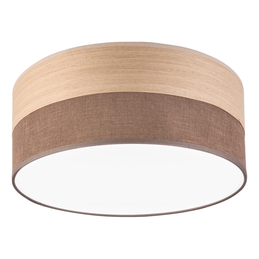 LED loftlampe SIRJA WOOD LED/20W/230V diameter 35 cm brun/eg