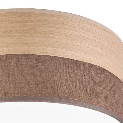 LED loftlampe SIRJA WOOD LED/20W/230V diameter 35 cm brun/eg