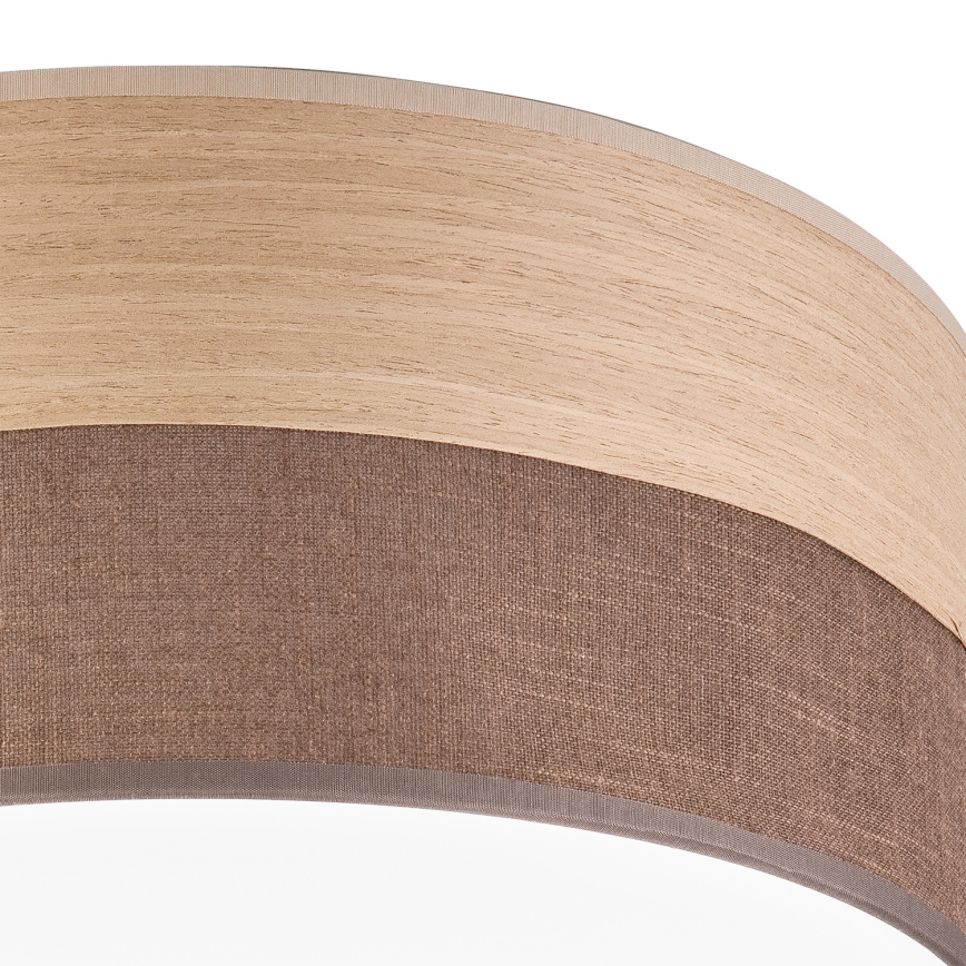LED loftlampe SIRJA WOOD LED/20W/230V diameter 35 cm brun/eg