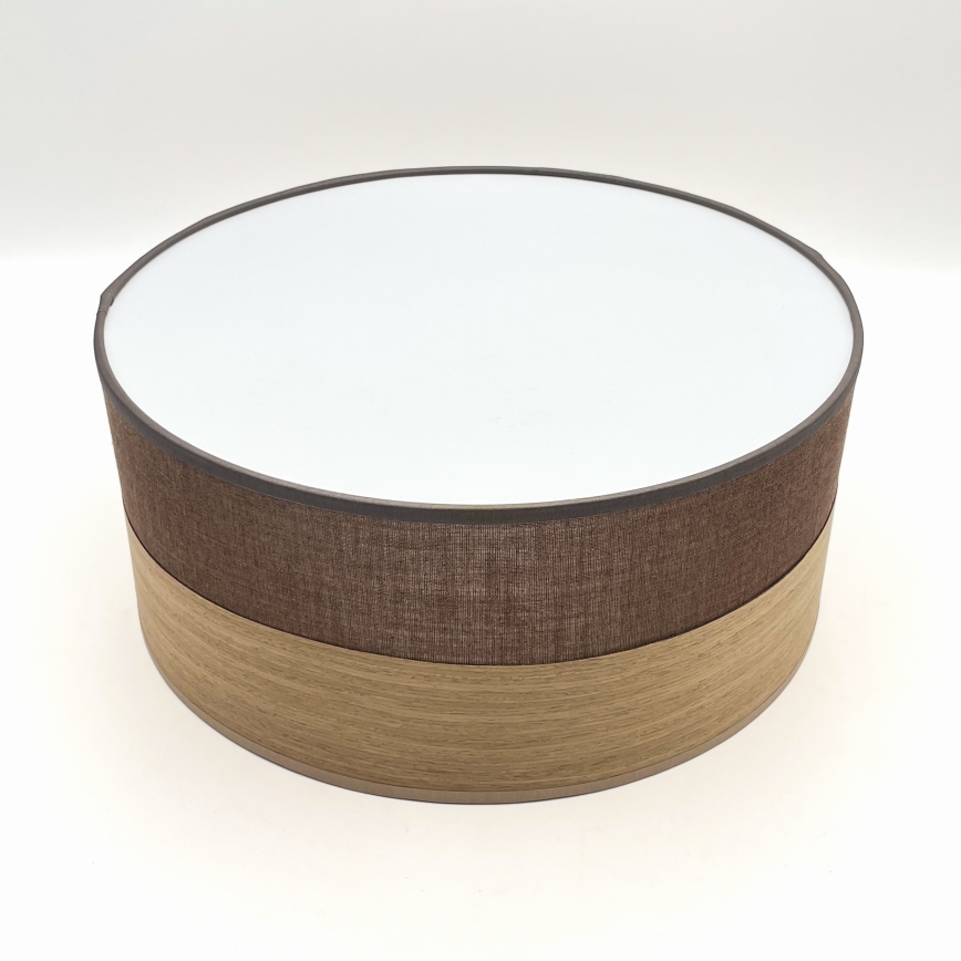 LED loftlampe SIRJA WOOD LED/20W/230V diameter 35 cm brun/eg