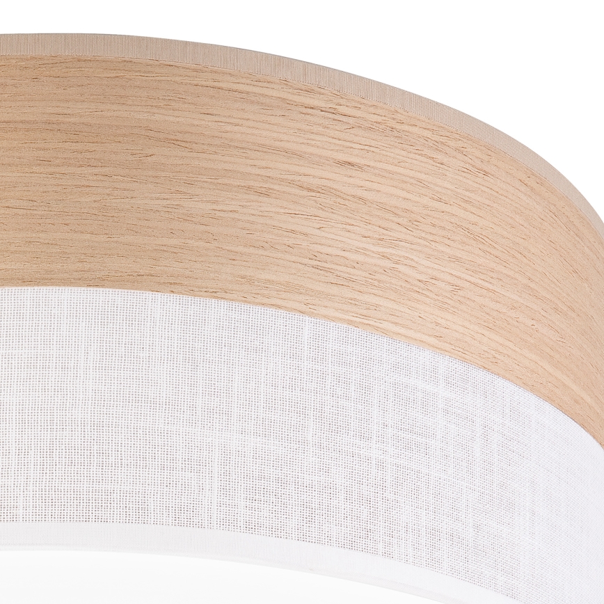 LED loftlampe SIRJA WOOD LED/20W/230V diameter 35 cm hvid/eg