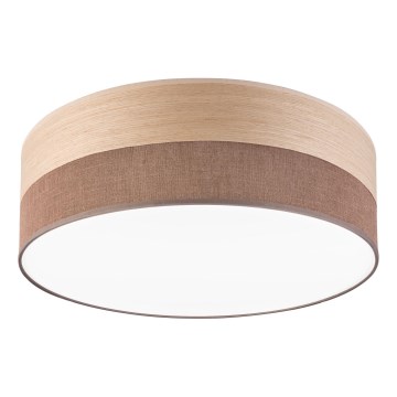 LED loftlampe SIRJA WOOD LED/36W/230V diameter 45 cm brun/eg
