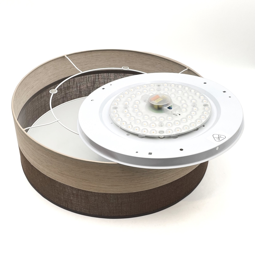 LED loftlampe SIRJA WOOD LED/36W/230V diameter 45 cm brun/eg
