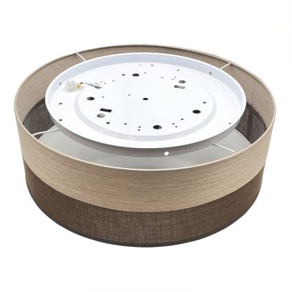 LED loftlampe SIRJA WOOD LED/36W/230V diameter 45 cm brun/eg