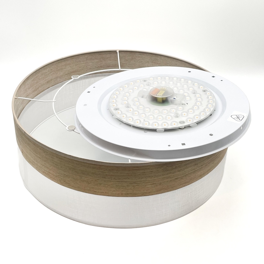 LED loftlampe SIRJA WOOD LED/36W/230V diameter 45 cm hvid/eg
