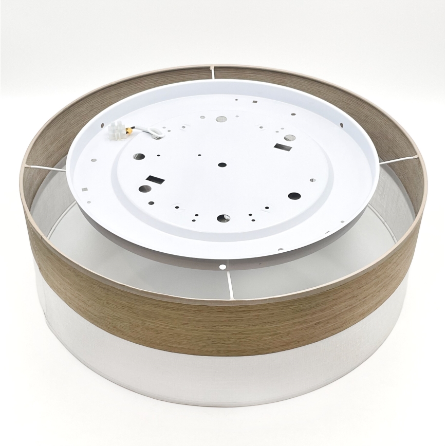 LED loftlampe SIRJA WOOD LED/36W/230V diameter 45 cm hvid/eg