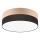 LED loftlampe SIRJA WOOD LED/36W/230V diameter 45 cm sort/eg