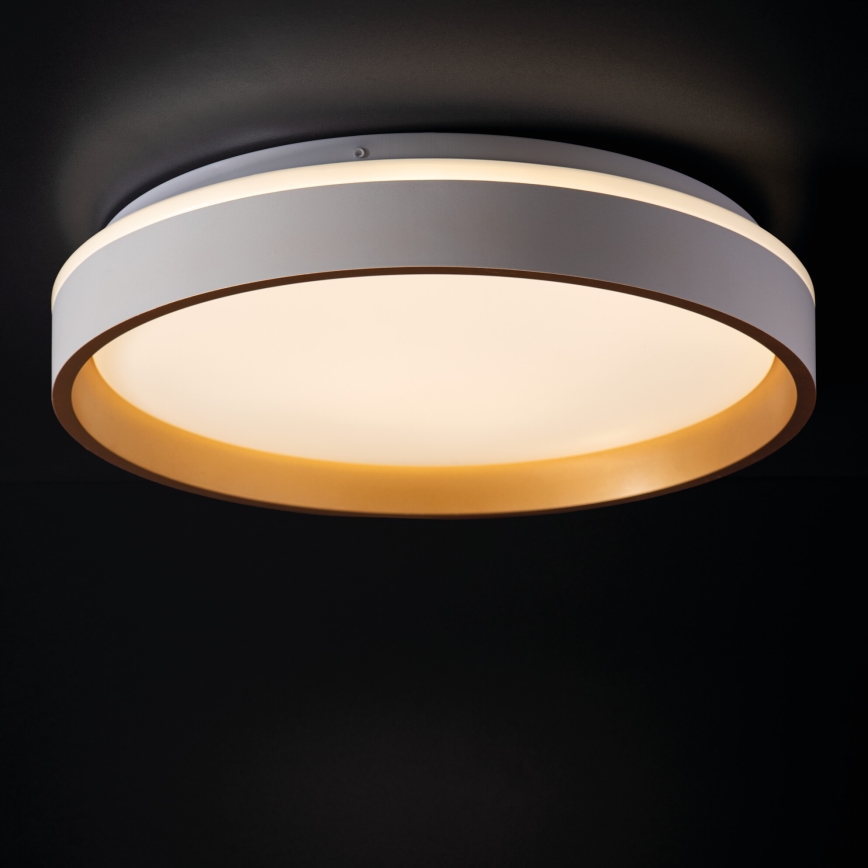 LED loftlampe SOLN LED/17,5W/230V diameter 38 cm hvid/guldfarvet