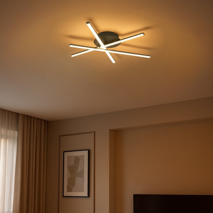 LED loftlampe STICK LED/12W/230V sort