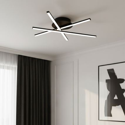 LED loftlampe STICK LED/12W/230V sort