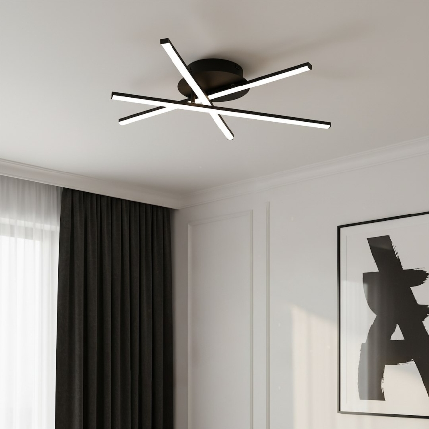 LED loftlampe STICK LED/12W/230V sort