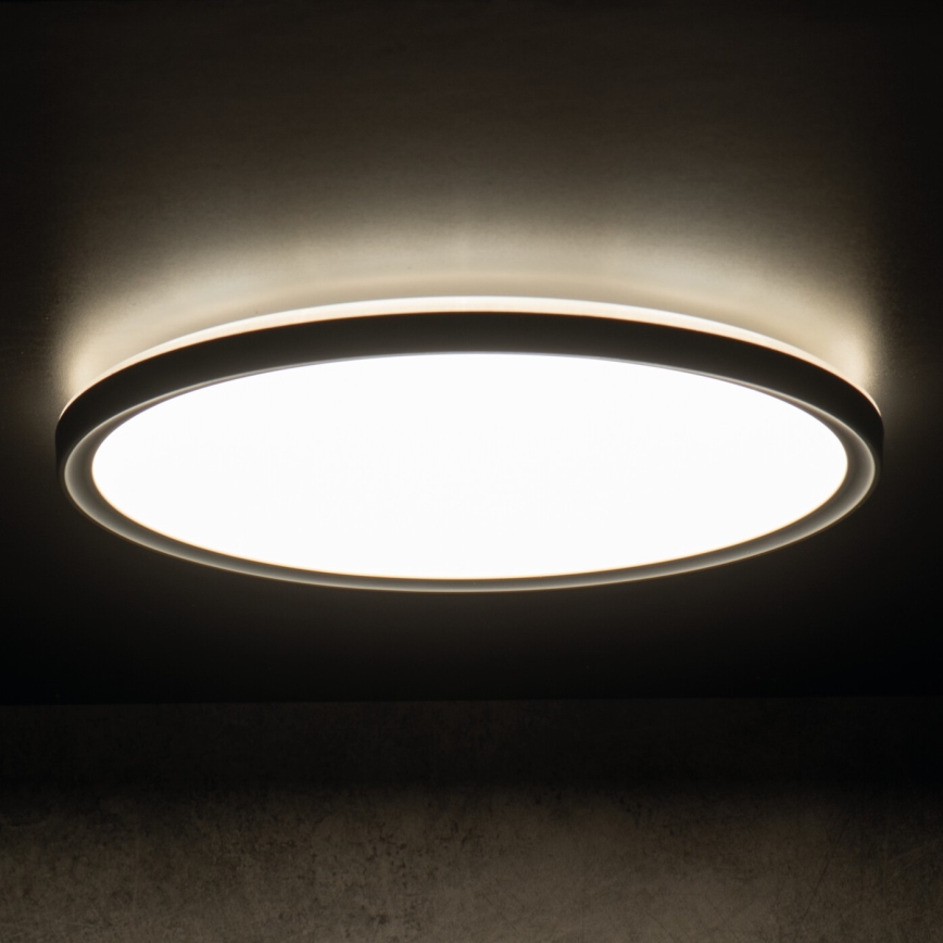 LED loftlampe til badeværelse AZPO LED/11,8W/230V diameter 22,5 cm IP54 sort