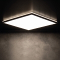 LED loftlampe til badeværelse AZPO LED/12,3W/230V IP54 sort